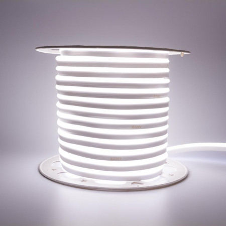 Led неон 220В белый AVT smd2835 120LED/m 7W IP65 , 1м