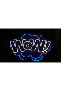 Неоновая вывеска WOW (600х410)