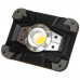 Прожектор светодиодный аккумуляторный 1LED+RED/BLUE , з USB (серый)