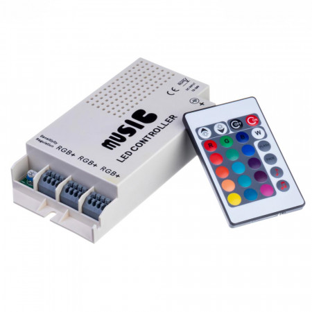 Контроллер музыкальный RGB 9А 108 Вт (RR 24 кнопки)