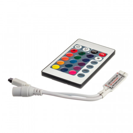 Контроллер RGB мини 6А 72 Вт (IR 24 кнопки)