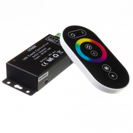 Контроллер черный RGB 18А 216 Вт, (6 кнопок)
