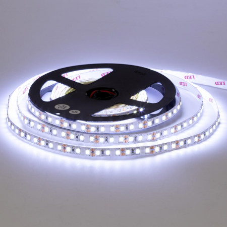 Led лента 12В холодная белая AVT smd2835 120LED/m IP20, 1м