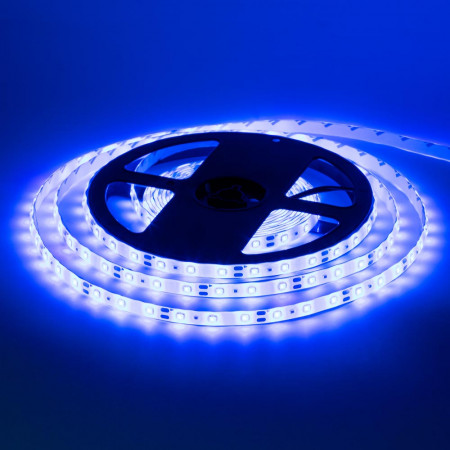 Led лента 12В синяя smd2835 60LED/m IP65, 1м