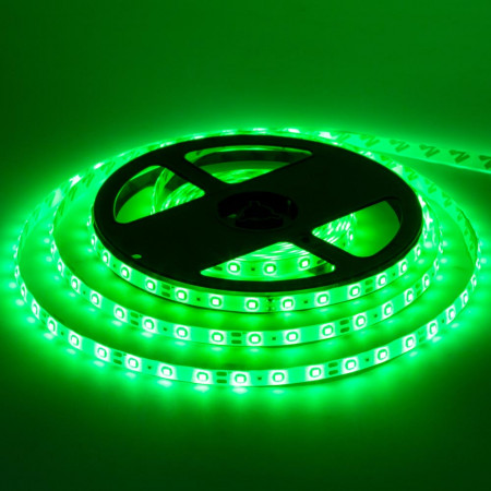 Led лента 12В зеленая smd283560LED/m IP20, 1м