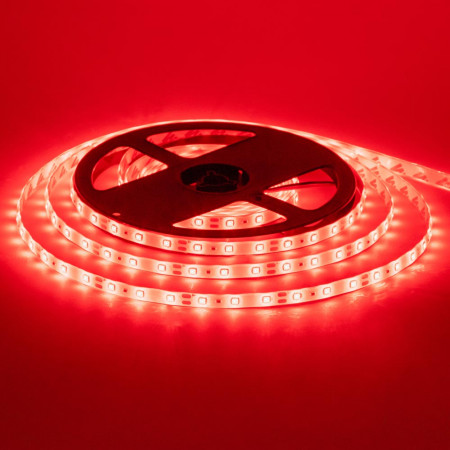 Led лента 12В красная smd2835 60LED/m IP65, 1м