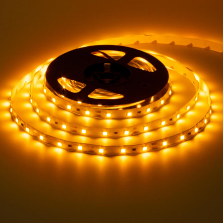 Led лента 12В желтая smd2835 60LED/m IP20, 1м