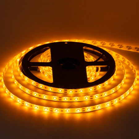 Led лента 12В желтая smd2835 60LED/m IP65, 1м