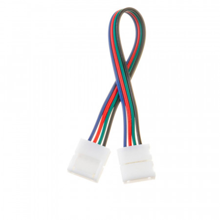 Led коннектор RGB 10 mm (провод+2 зажима)