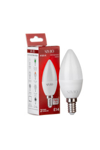 Led лампа Sivio 7Вт C37 нейтральная белая E14 4100K