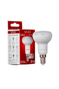 Led лампа Sivio 7Вт R50 нейтральная белая E14 4100K