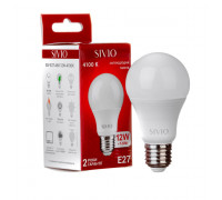 Led лампа Sivio 12Вт А60 нейтральная белая E27 4100K