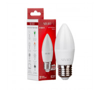 Led лампа Sivio 10Вт C37 нейтральная белая E27 4100K