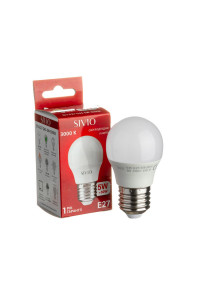 Led лампа Sivio 5Вт G45 теплая белая E27 3000K