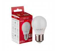 Led лампа Sivio 6Вт G45 теплая белая E27 3000K