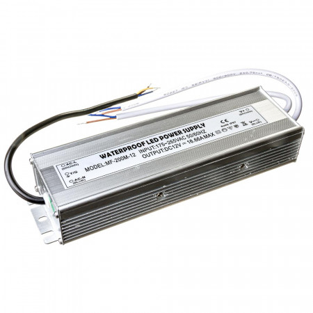 Led блок 12В F/16A 200 Bт IP 65