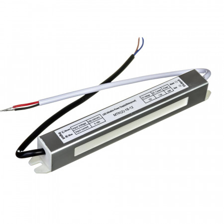 Led блок 12В SLIM/1.5A 18 Bт IP 65