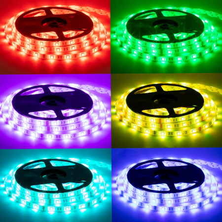 Led лента 12В rgb smd5050 30LED/m IP65, 1м