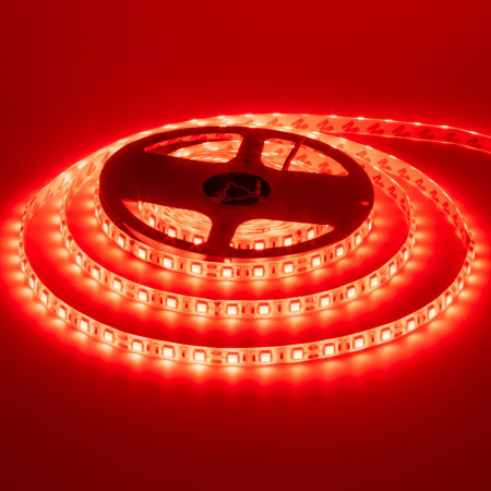 Led лента 12В красная smd5050 60LED/m IP20, 1м