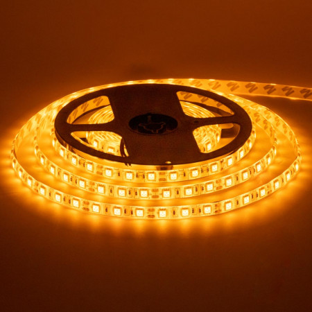 Led лента 12В желтая smd5050 60LED/m IP20, 1м