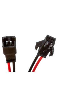 Led коннектор "папа"+"мама" 12 В 2pin черный с зажимом