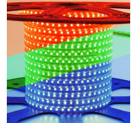 Led лента 220В rgb smd5050 10W/m 60LED/m IP65, 1м
