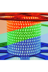 Led лента 220В rgb smd5050 10W/m 60LED/m IP65, 1м