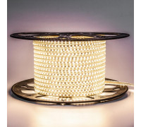 Led лента 220В белая теплая AVT smd2835 120LED/m 4W IP65 , 1м