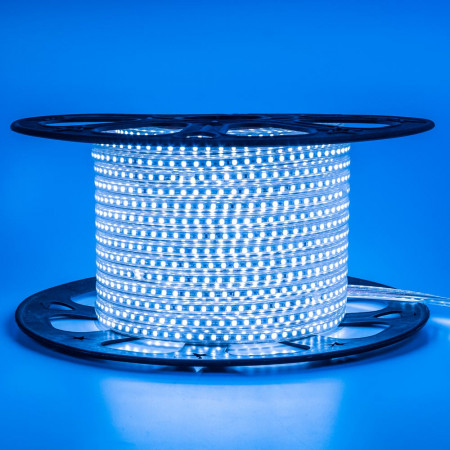 Led лента 220В синяя AVT smd2835 120LED/m 4W IP65 , 1м