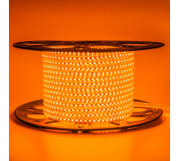 Led лента 220В оранжевая AVT smd2835 120LED/m 4W IP65 , 1м