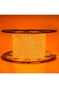 Led лента 220В оранжевая AVT smd2835 120LED/m 4W IP65 , 1м