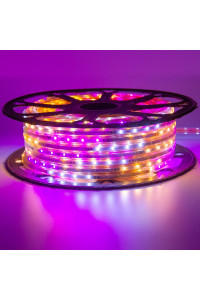 Мигающая Led лента Multi-Color 220В smd2835 48LED/m 6W IP65 , 1м