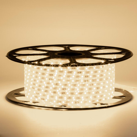 Led лента 220В белая теплая smd2835 120LED/m 12W IP65 , 1м