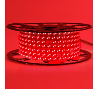 Led лента 220В красная smd2835 120LED/m 12W IP65 , 1м
