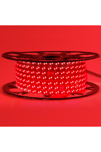Led лента 220В красная smd2835 120LED/m 12W IP65 , 1м