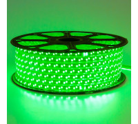 Led лента 220В зеленая smd2835 120LED/m 12W IP65 , 1м