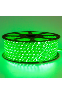 Led лента 220В зеленая smd2835 120LED/m 12W IP65 , 1м