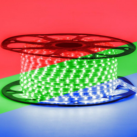 Led лента 220В rgb smd5050 5W/m 60LED/m IP65, 1м