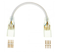 Соединитель для Led неона 220В AVT smd5050 (2 разъема+2 шт. 4pin) с проводом