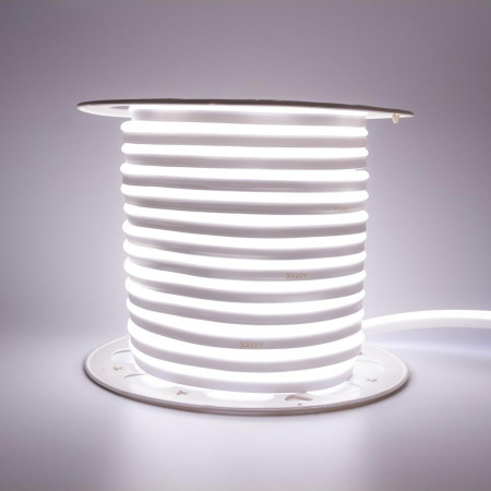 Led неон 220В нейтральный белый AVT smd2835 120LED/m 7W IP65 , 1м