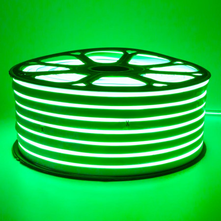 Led неон 220В зеленый smd2835 120LED/m 12W IP65 , 1м