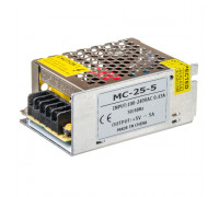 Led блок 5В MС/5A 25 Bт IP 20