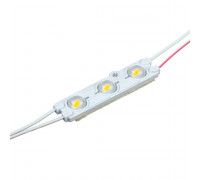 Модуль светодиодный белый теплый 12в smd5730 3LED 1.5Вт герметичный