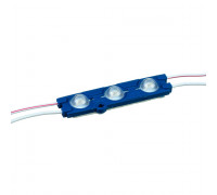 Модуль светодиодный синий 12в smd5730 3LED 1.5Вт герметичный