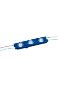Модуль светодиодный синий 12в smd5730 3LED 1.5Вт герметичный