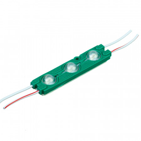 Модуль светодиодный зеленый 12в smd5730 3LED 1.5Вт герметичный