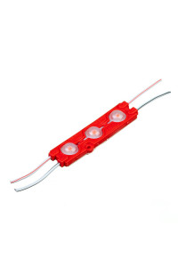Модуль светодиодный красный 12в smd5730 3LED 1.5Вт герметичный