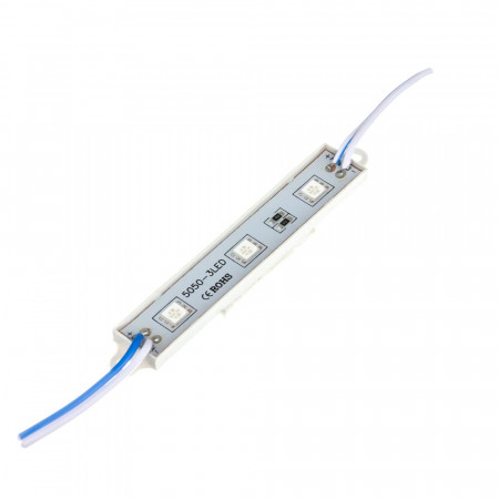 Модуль МТК 12V синий 3led smd5050 0.72Вт IP65