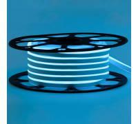 Неоновая лента светодиодная голубая 12V 6х12 AVT-smd2835 120LED/м 11 Вт/м IP65