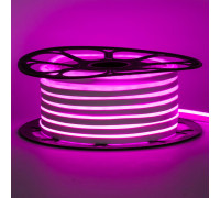 Led неон 12В розовый 8х16 пвх smd2835 120LED/m 6W IP65 , 1м